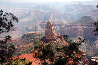 Mount Hayden from Point Imperial, North Rim of Grand Canyon 